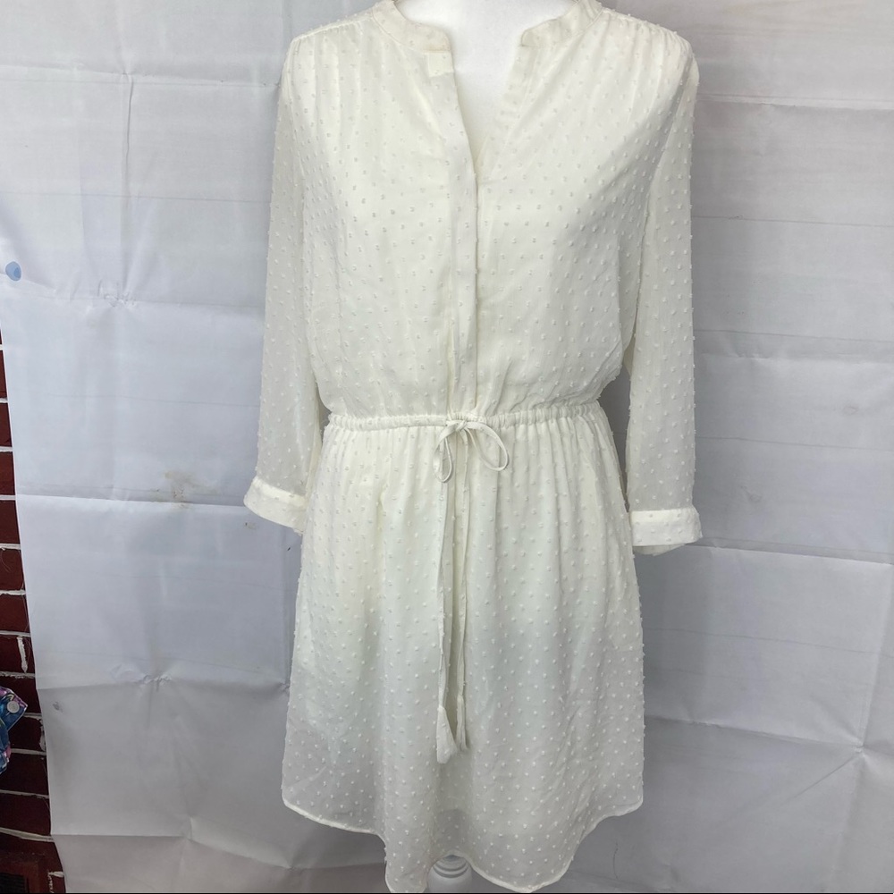 Daniel Rainn  swiss dot Popover Dress Size M